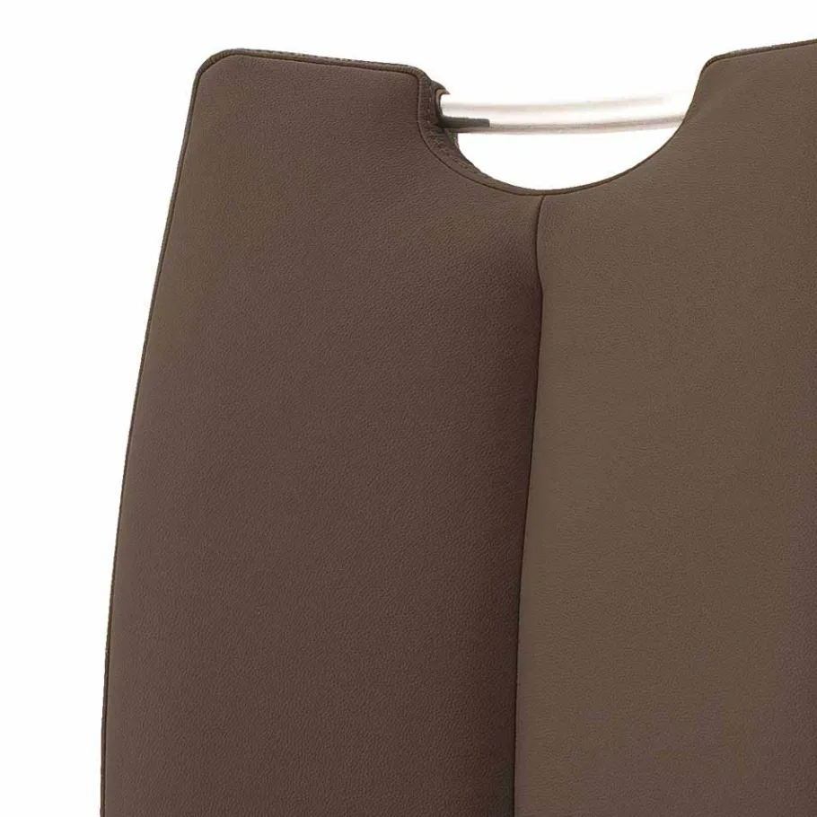 Discount Wohnen Brauner Stuhl mit hoher Lehne - Montry (2er Set)