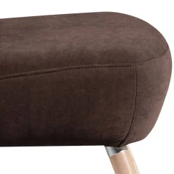 Online Wohnen Brauner Wohnzimmersessel aus Velours - Hippa