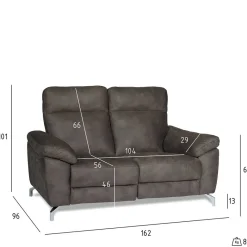 Sale Wohnen Braunes 2er Sofa mit Relaxfunktion - Extrados