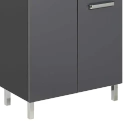 Clearance Wohnen Breiter Badezimmer-Unterschrank in Anthrazit - Colistran