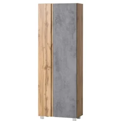 Outlet Wohnen Breiter Badhochschrank mit Doppeltür - Mia