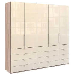 Best Wohnen Breiter Kleiderschrank mit 12 Schubladen - Rativian