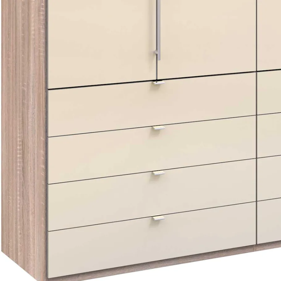 Best Wohnen Breiter Kleiderschrank mit 12 Schubladen - Rativian