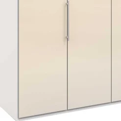 Sale Wohnen Breiter Schlafzimmerschrank in Cremefarben - Zidarie