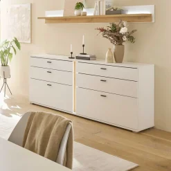 Clearance Wohnen Breites Sideboard mit LED Beleuchtung - Racelyn