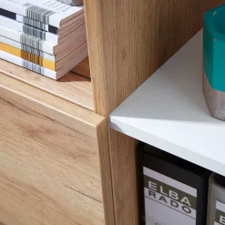 New Wohnen Büro Regal mit Türen Set - Ziharo (zweiteilig)