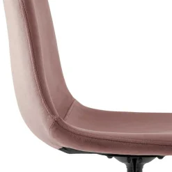 Best Wohnen Büro Schalenstuhl in Rosa Samt - Hypening