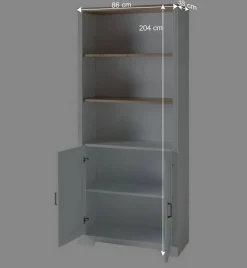 Best Wohnen Büro Schränke Set - Landhaus - Mehady (dreiteilig)
