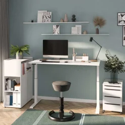 Wohnen Bürotisch Kombination in Weiß - Sparkle (dreiteilig)