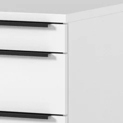 Wohnen Bürotisch Kombination in Weiß - Sparkle (dreiteilig)