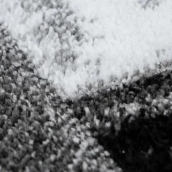 Sale Wohnen Brush Design Teppich in Grau und Schwarz - Naspar