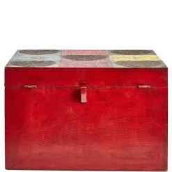 Online Wohnen Bunte Holztruhe im Orientalischen Stil - Lilano