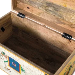 Sale Wohnen Bunte Orient Truhe mit Elefanten und blumigen Motiven - Sambo