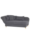 Hot Wohnen Chaiselongue in Anthrazit mit Buche - Adelina