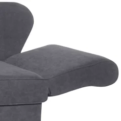 Hot Wohnen Chaiselongue in Anthrazit mit Buche - Adelina