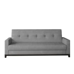 New Wohnen Chenille Klappsofa in Hellgrau - Abagail