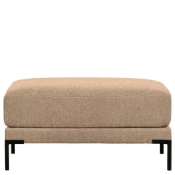 Clearance Wohnen Chenille Polsterhocker in Champagner - Icoleran