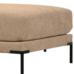 Clearance Wohnen Chenille Polsterhocker in Champagner - Icoleran