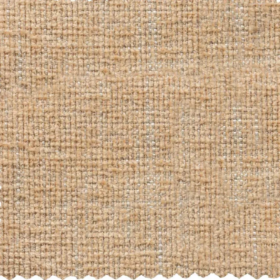 Clearance Wohnen Chenille Polsterhocker in Champagner - Icoleran