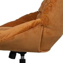 Discount Wohnen Chenille Relaxsessel in Ocker - Zinatella (zweiteilig)
