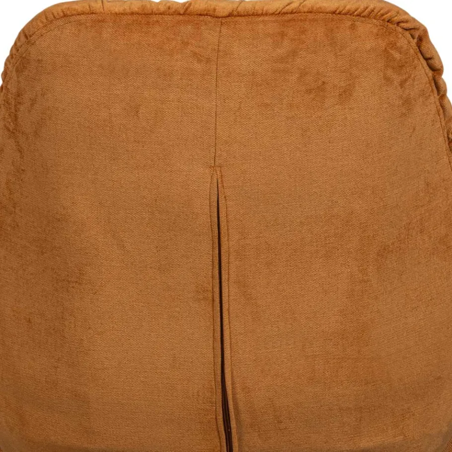 Discount Wohnen Chenille Relaxsessel in Ocker - Zinatella (zweiteilig)
