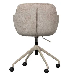 Discount Wohnen Chenille Schreibtischstuhl in Taupe - Vorius