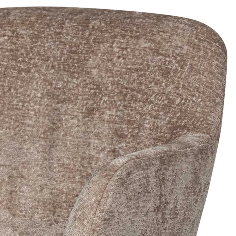 Discount Wohnen Chenille Schreibtischstuhl in Taupe - Vorius
