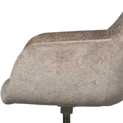 Discount Wohnen Chenille Schreibtischstuhl in Taupe - Vorius