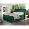 Best Wohnen Chesterfield Boxspring Bett in Dunkelgrün Velours - Ardit