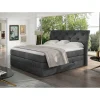 Clearance Wohnen Chesterfield Boxspringbett in Dunkelgrau Vintage Optik - Albertiro