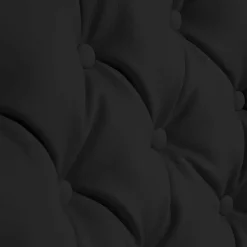 Online Wohnen Chesterfield Polstersessel in Schwarz Kunstleder - Centurion