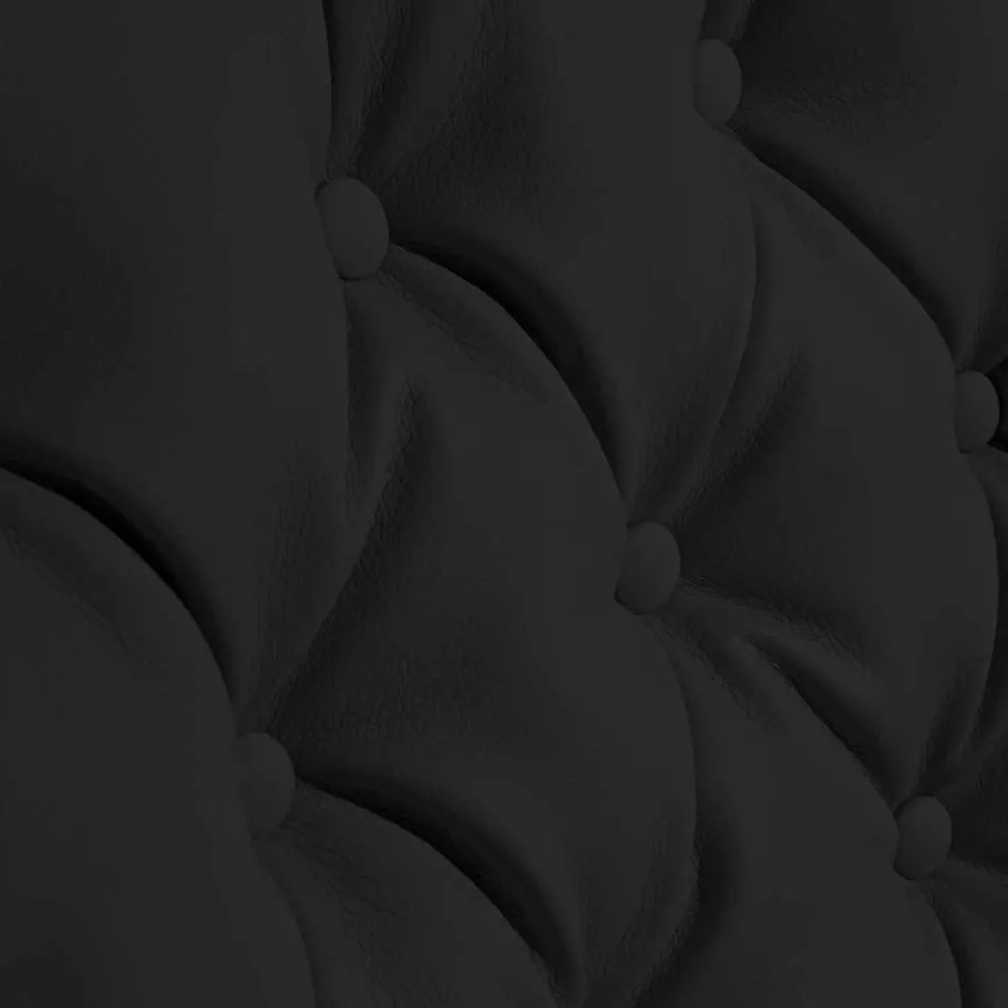 Online Wohnen Chesterfield Polstersessel in Schwarz Kunstleder - Centurion