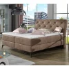 Online Wohnen Chesterfield Samtbett in Hellbraun - Trenta