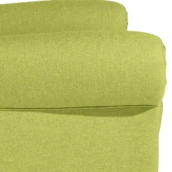 Hot Wohnen Chesterfield Sessel in Gelbgrün und Nussbaum - Prenza