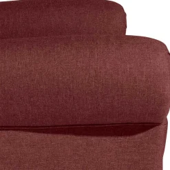 Clearance Wohnen Chesterfield Sessel in Rot und Nussbaum - Giaz