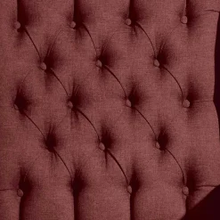 Clearance Wohnen Chesterfield Sessel in Rot und Nussbaum - Giaz