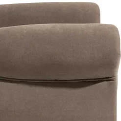 Best Wohnen Chesterfield Velours-Sessel in Beigegrau - Georgetta