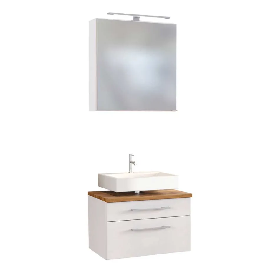 Outlet Wohnen 60cm Beckenschrank für die Wand - Enwicos (zweiteilig)