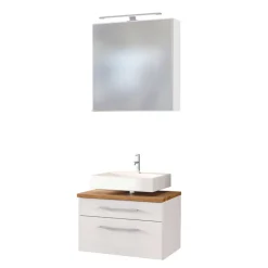 Outlet Wohnen 60cm Beckenschrank für die Wand - Enwicos (zweiteilig)