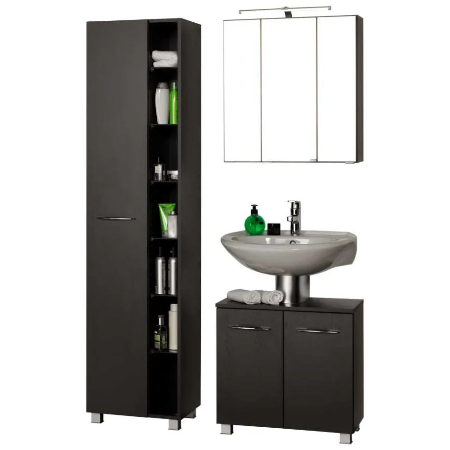 Wohnen 105cm breite Bad Kombi in Grau - Juventuda (dreiteilig)