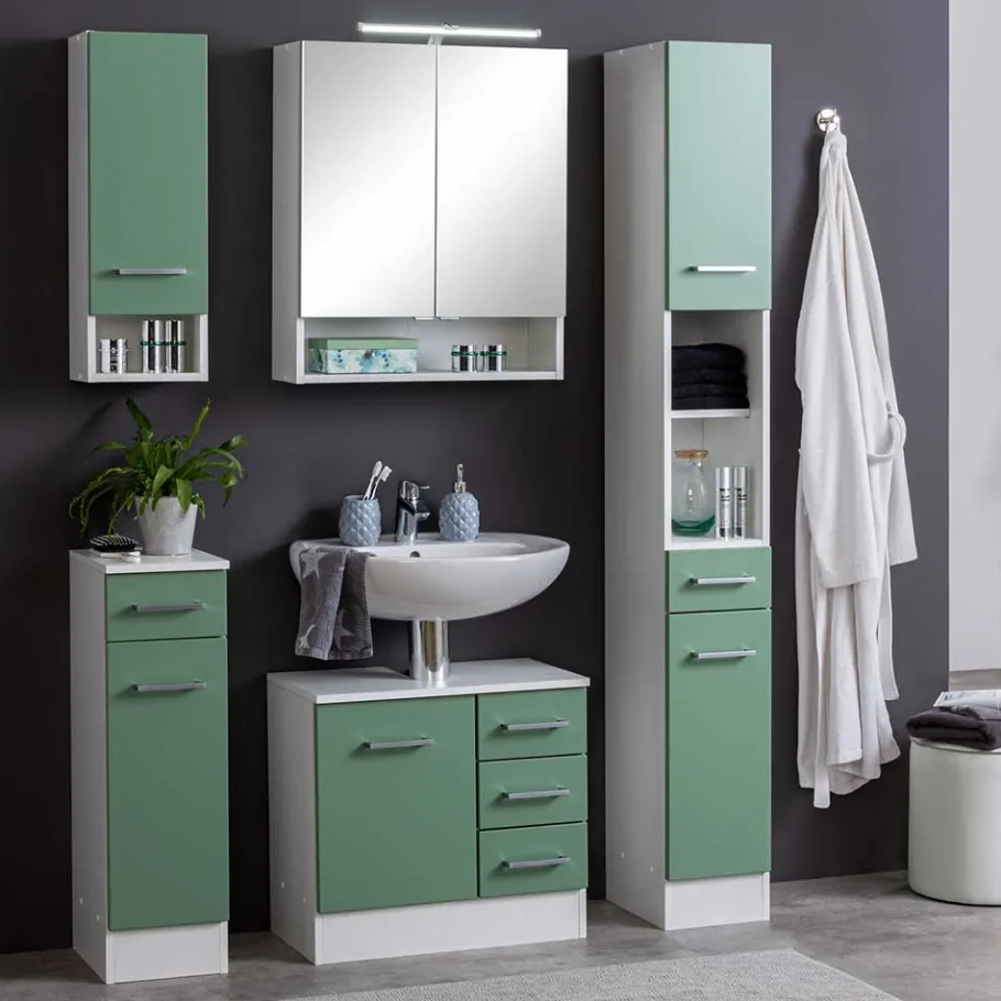 Discount Wohnen 60cm breite Bad Kommode für Waschbecken - Loenixa