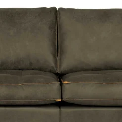 Sale Wohnen 275cm breite Ledercouch in Oliv Grün - Nasallo