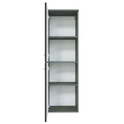 Outlet Wohnen 40cm breiter Midischrank fürs Bad Mladen in Hochglanz Dunkelgrau