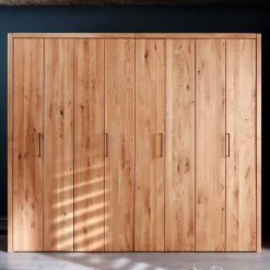 Hot Wohnen 246cm Falttüren-Kleiderschrank Wildeiche - Mascadona