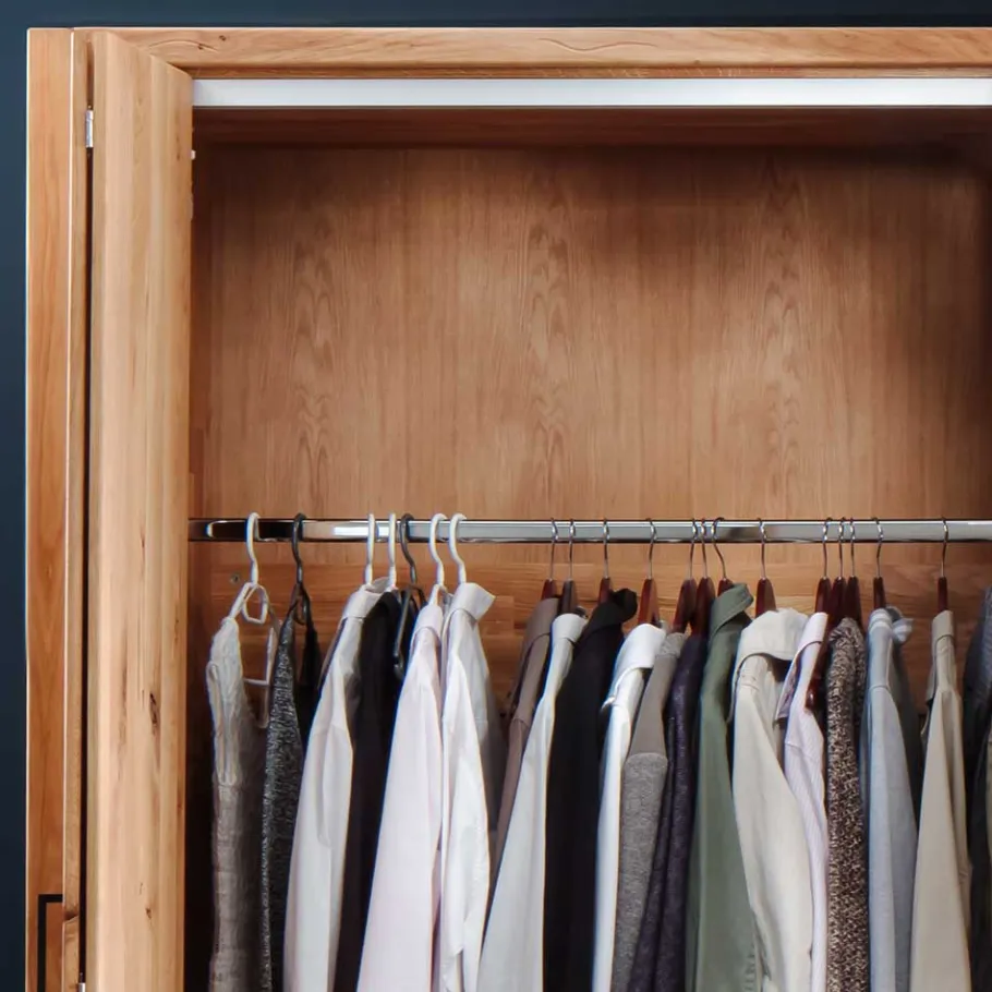 Hot Wohnen 246cm Falttüren-Kleiderschrank Wildeiche - Mascadona