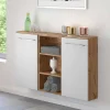 Clearance Wohnen 20cm flacher Badezimmer Schrank in Weiß - Yazemina