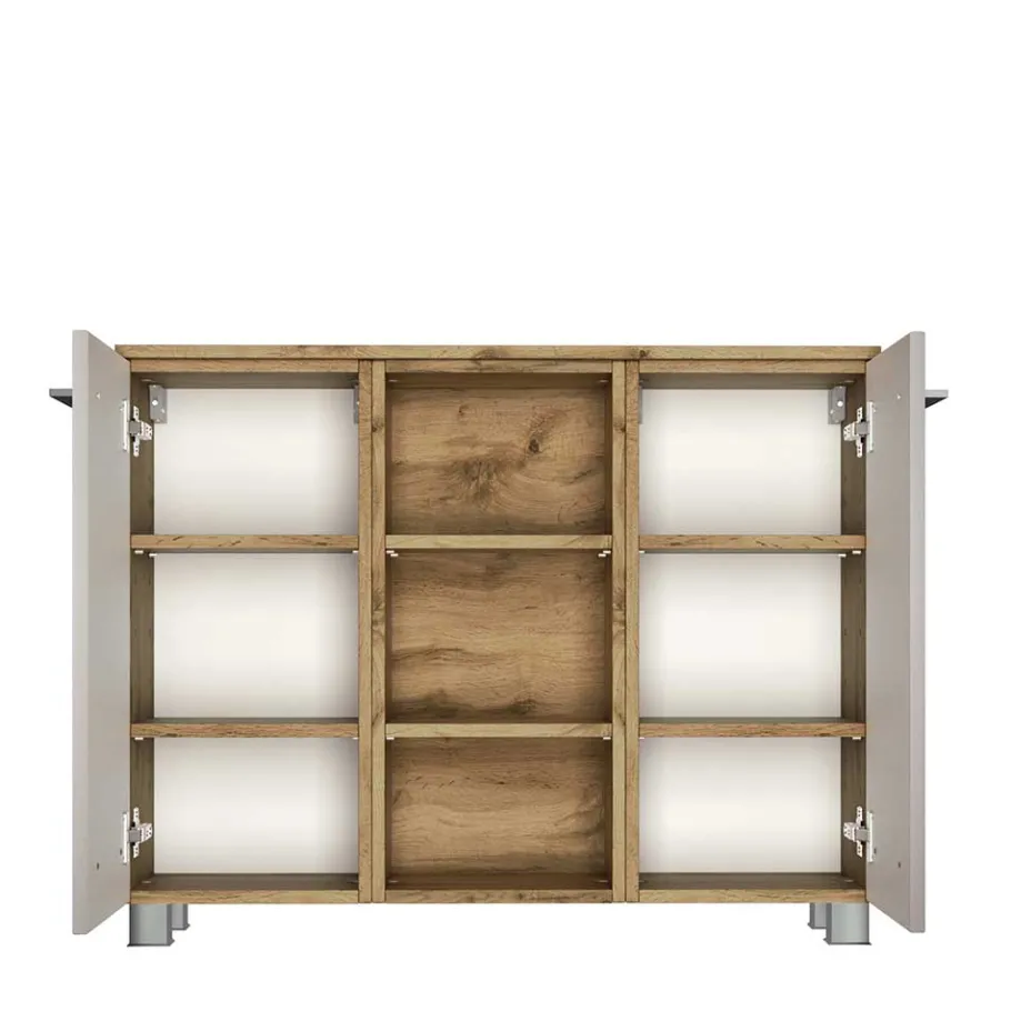 Clearance Wohnen 20cm flacher Badezimmer Schrank in Weiß - Yazemina