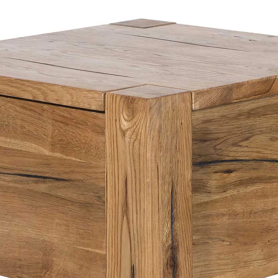 Sale Wohnen 37cm hohe Nachtkommode aus Eiche Massivholz - Brave