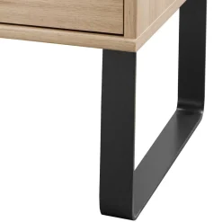 Outlet Wohnen 48cm hohe Nachtkommode zweifarbig - Licruva