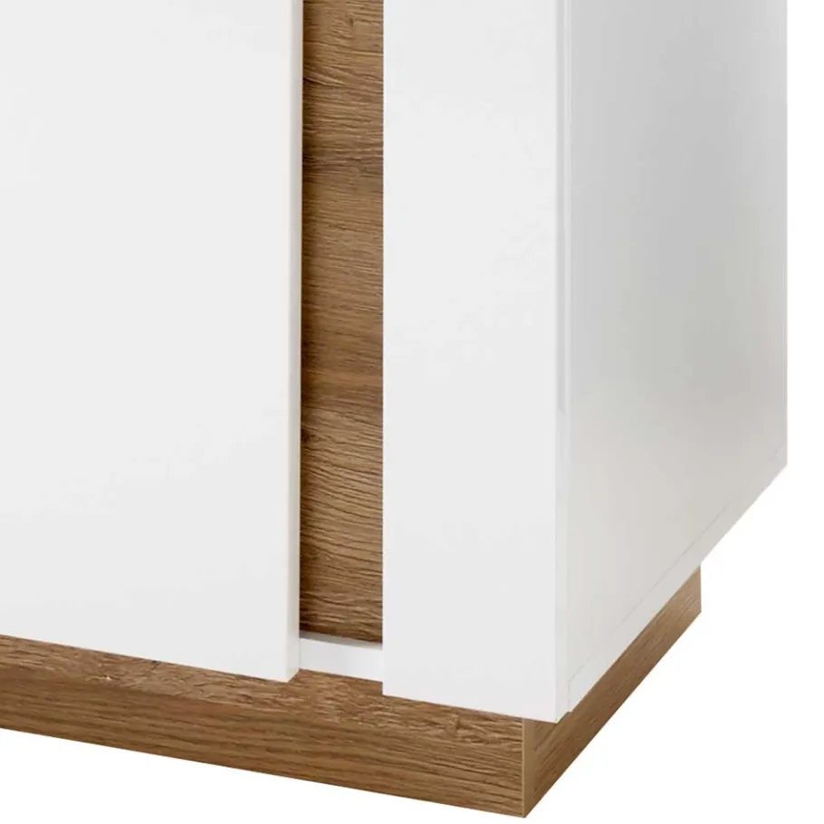 Discount Wohnen 194cm hohe Vitrine zweifarbig - Myrda I